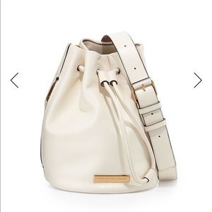 Marc by Marc Jacobs off white leather bucket bag